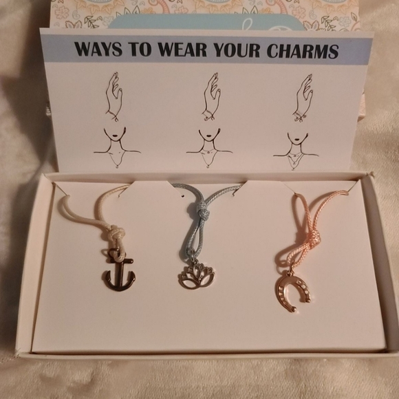 Gemme Simone 2-in-1 Necklace & Bracelet Set of 3 NIB - Picture 4 of 4